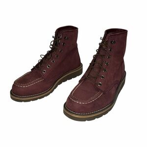 Carhartt Moc Toe Work Boots Burgundy Leather Women’s US 7.5 ASTM
